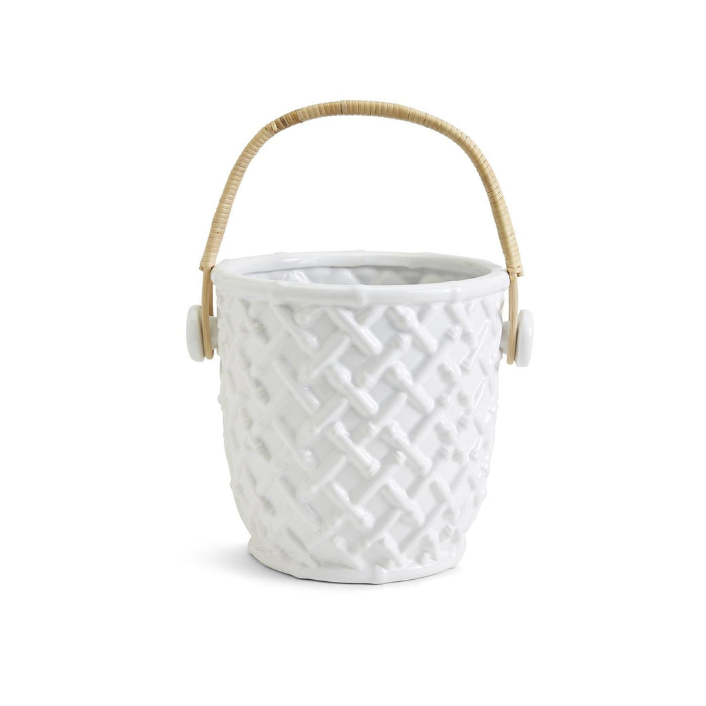 Two's Company Hampton Faux Bamboo Fretwork Cooler Bucket