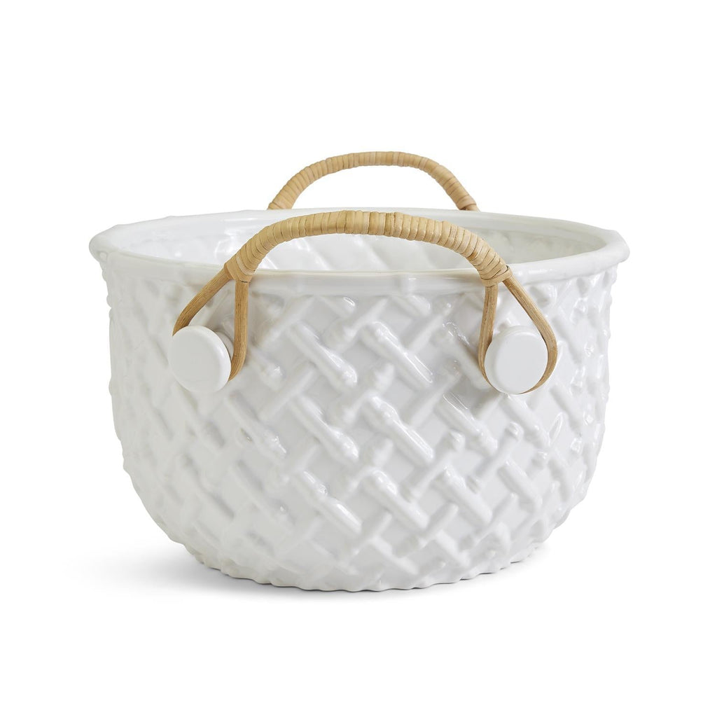 Two's Company Hampton Faux Bamboo Fretwork Party Bucket