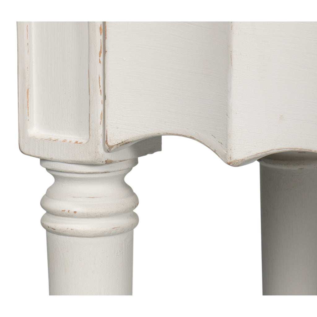 Chantal Console Table Antique White | Sarreid - 53270-3