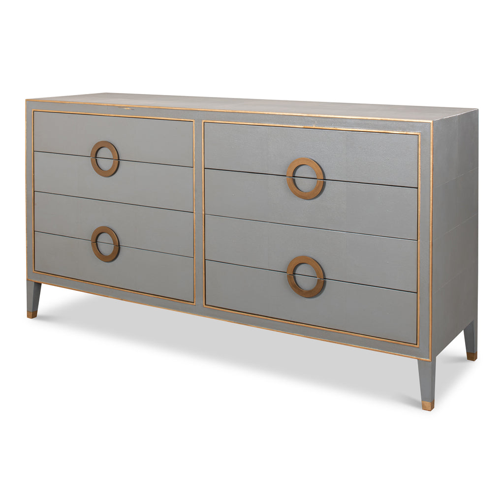 Gabriella Chest Of Drawers Storm Grey | Sarreid Ltd - 53392