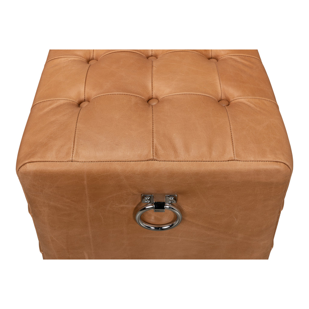 Beam Bench Tufted Leather | Sarreid - 53544