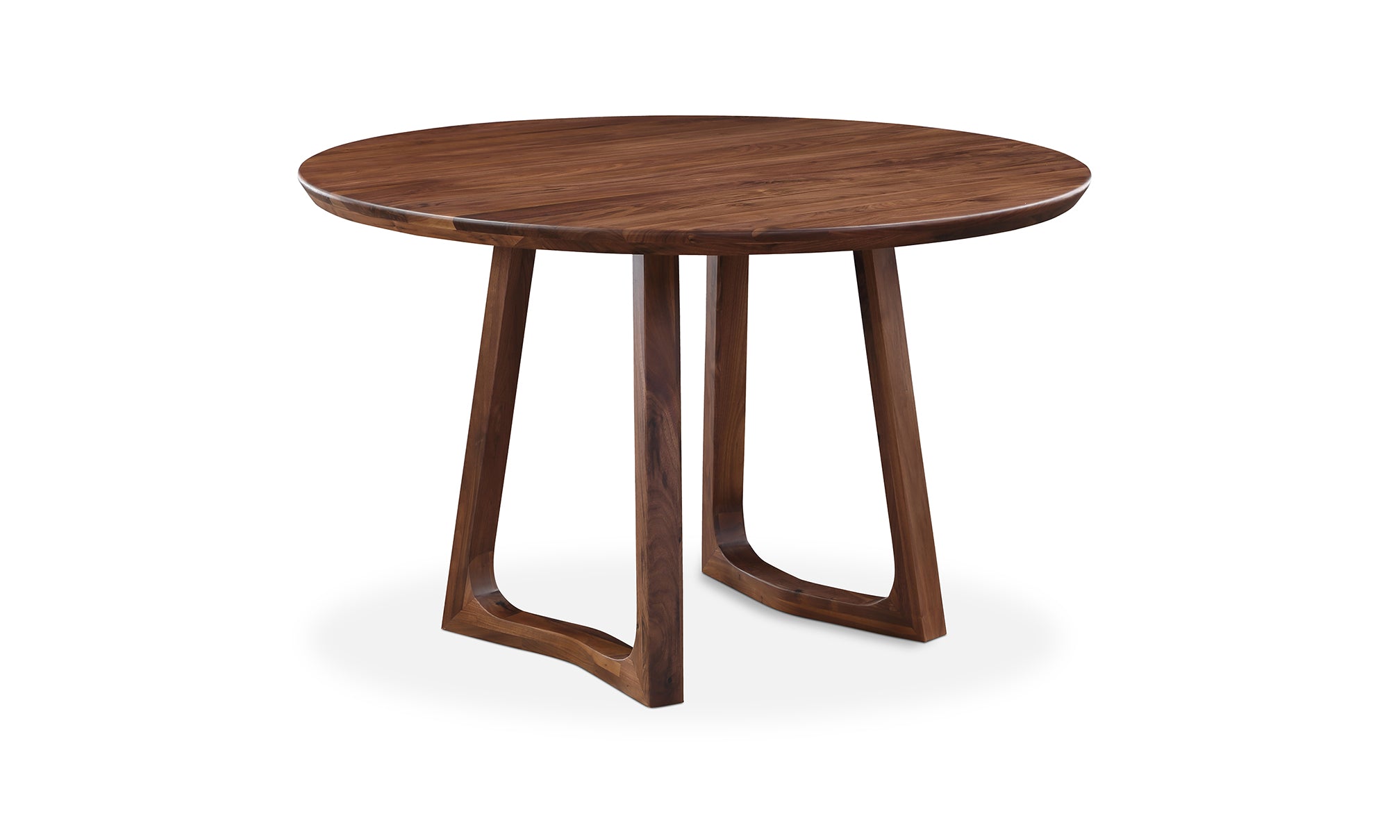 SILAS ROUND DINING TABLE WALNUT | Moe's Home Collection - BC-1100-24