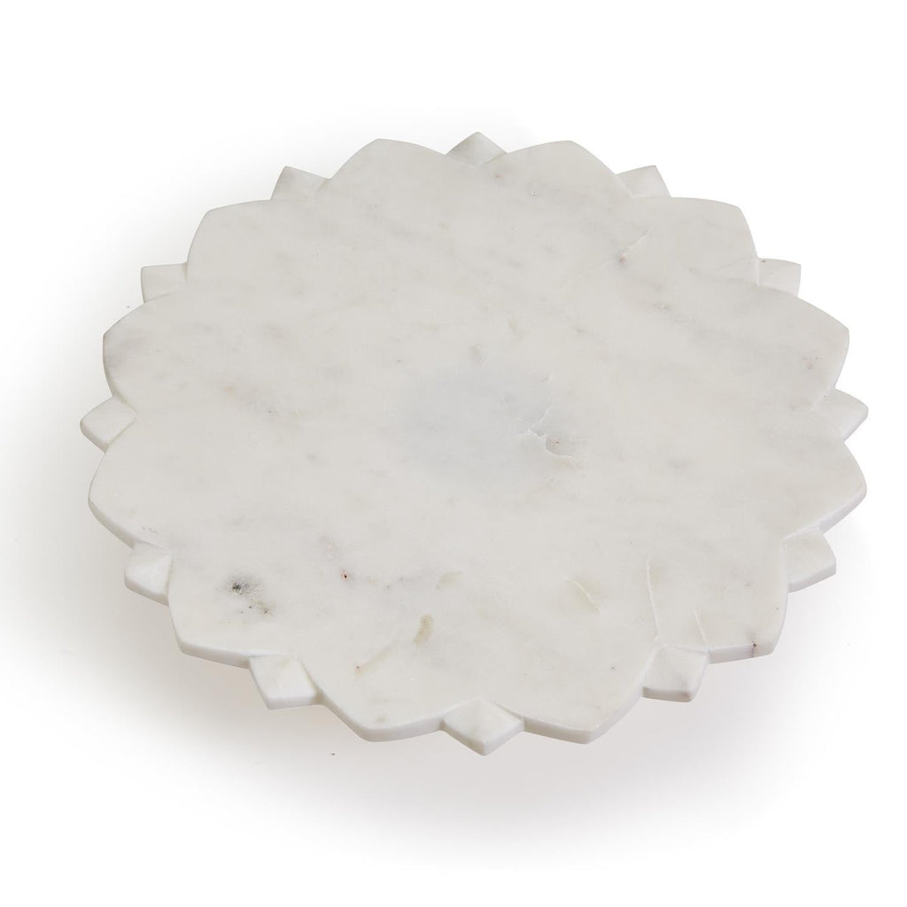 Two's Company Marble Pedestal Platter