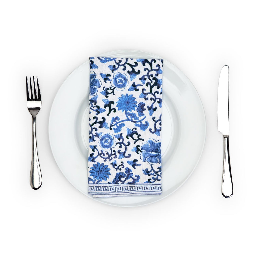 Two's Company S/4 Chinoiserie Napkins