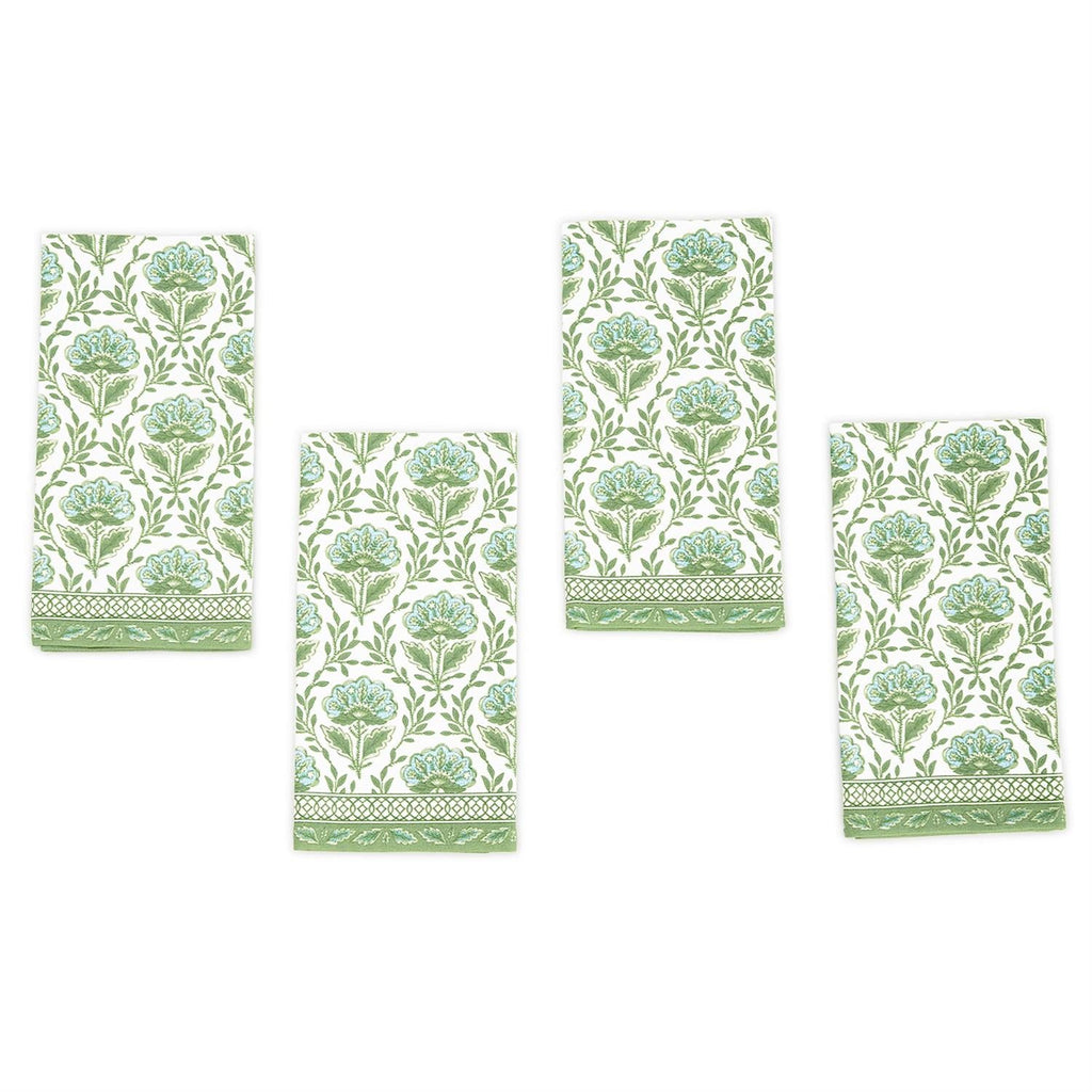 Two's Company S/4 Floral Pattern Napkins