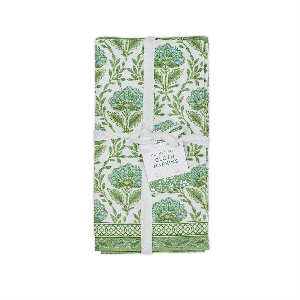 Two's Company S/4 Floral Pattern Napkins