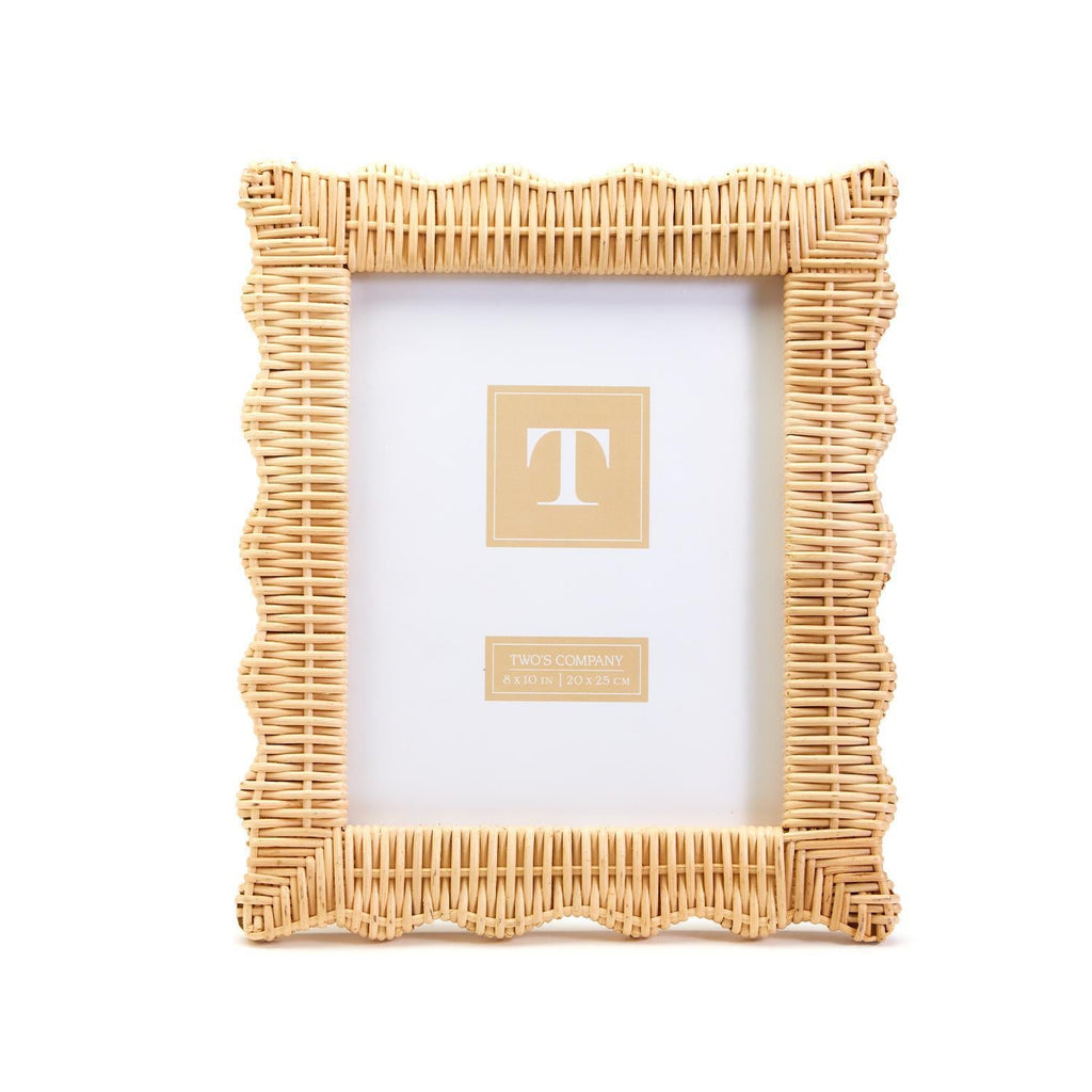 Two's Company Wicker Weave 8 x 10 Photo Frame