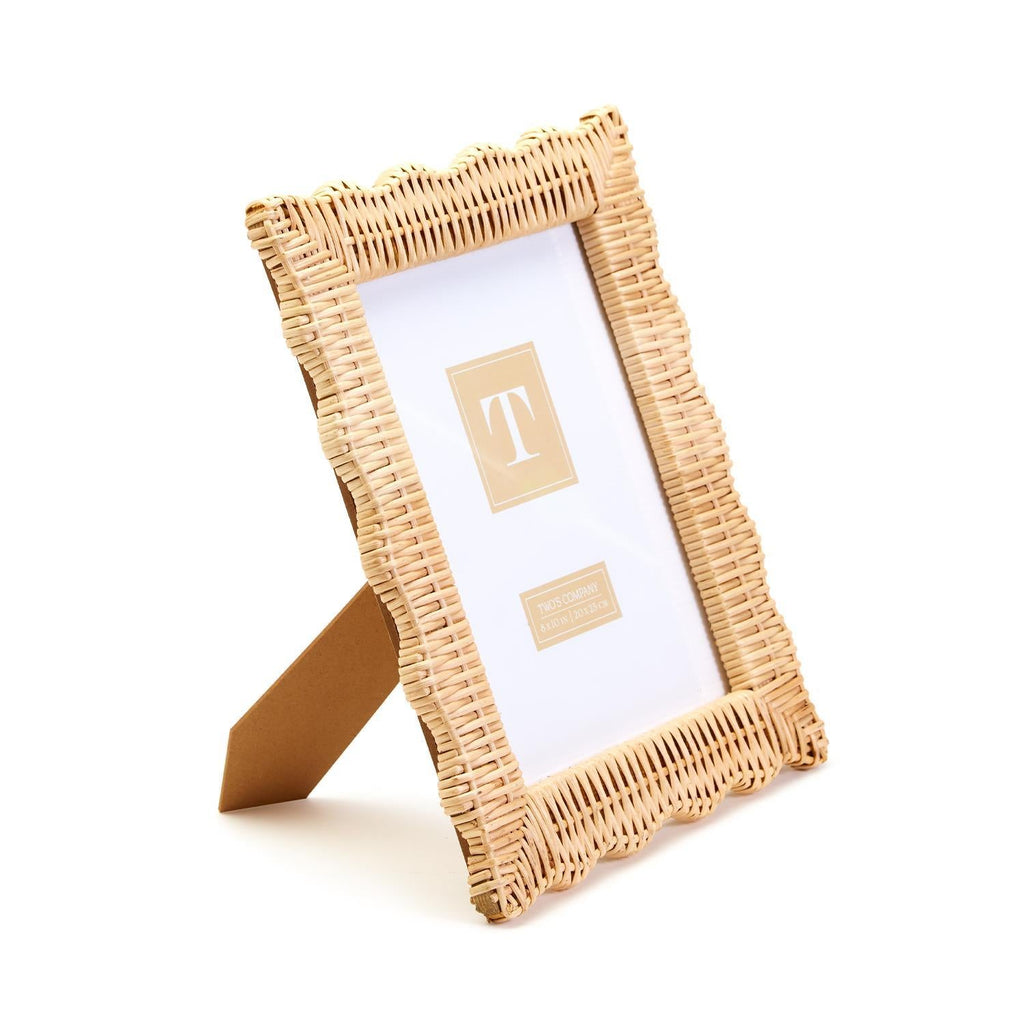 Two's Company Wicker Weave 8 x 10 Photo Frame