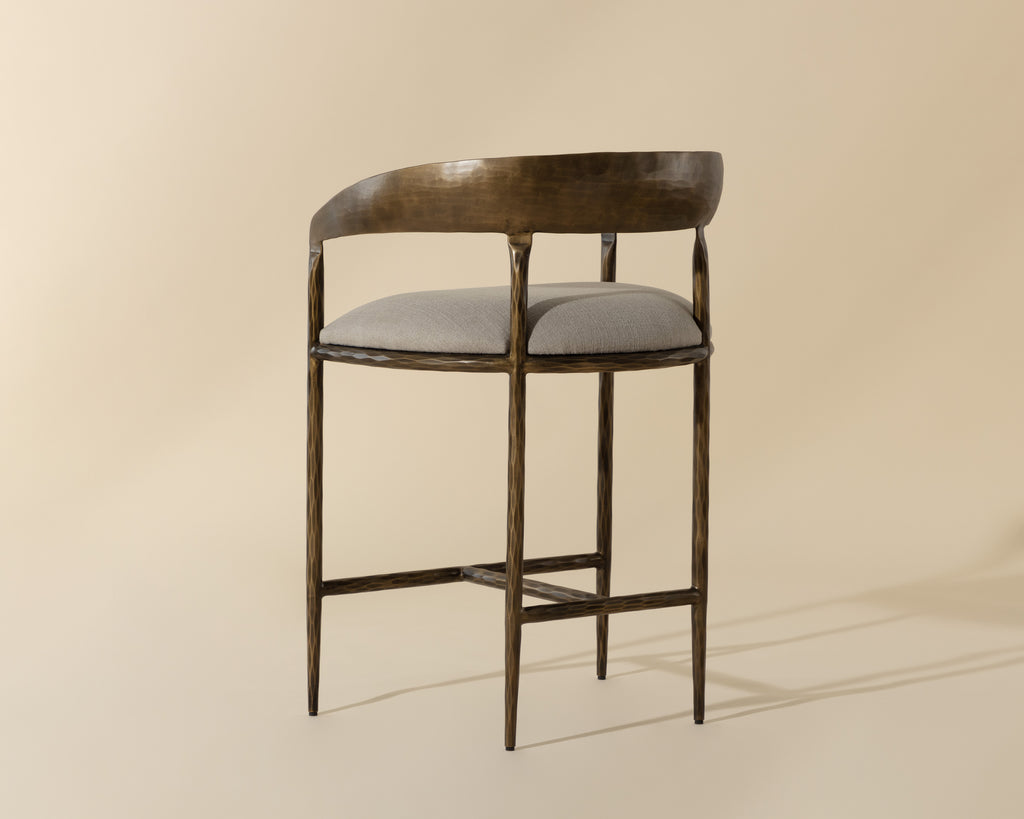 Zanatta Counter Stool - Zenith Taupe Grey | Sunpan Furniture - 110614