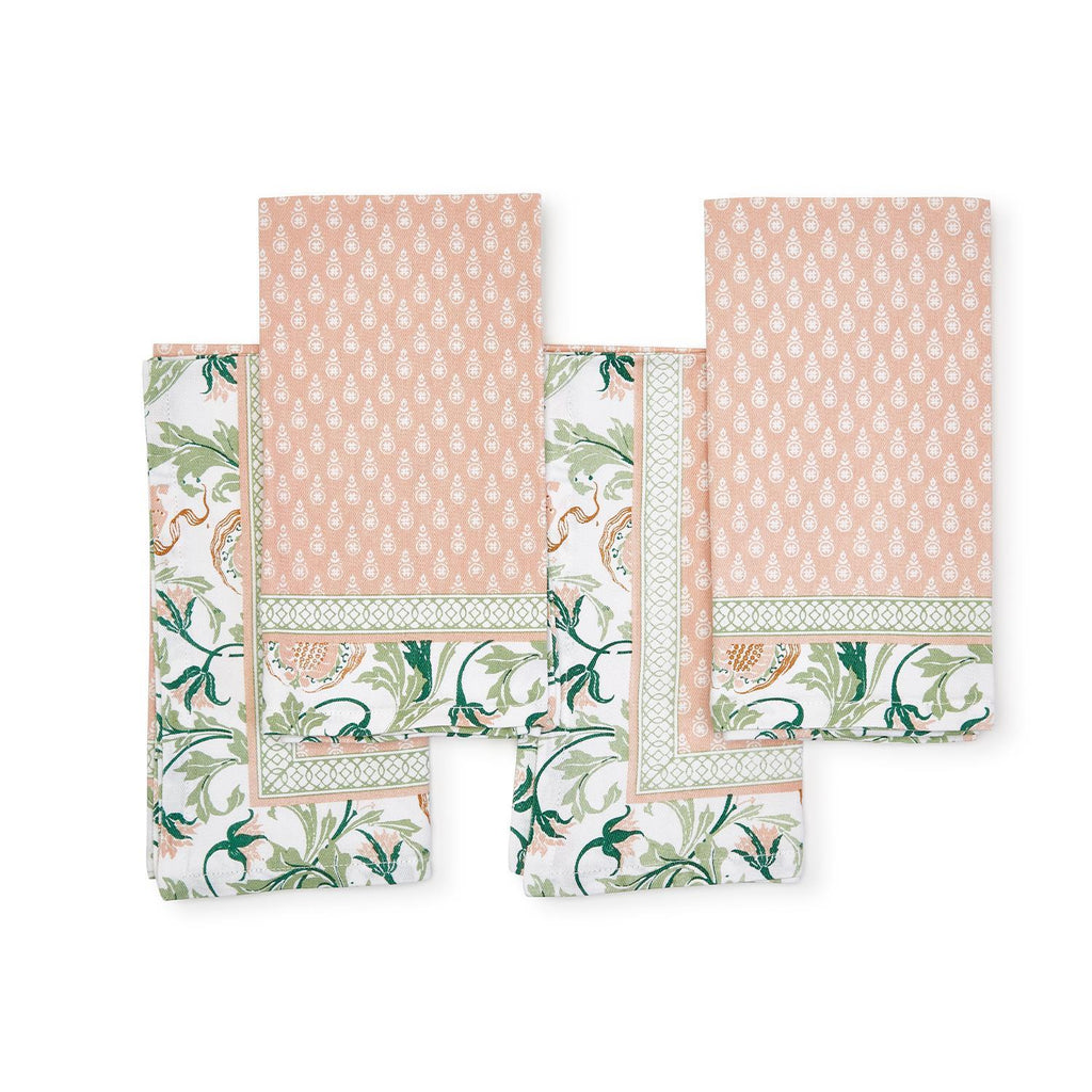 Two's Company Fleurette S/4 Napkins