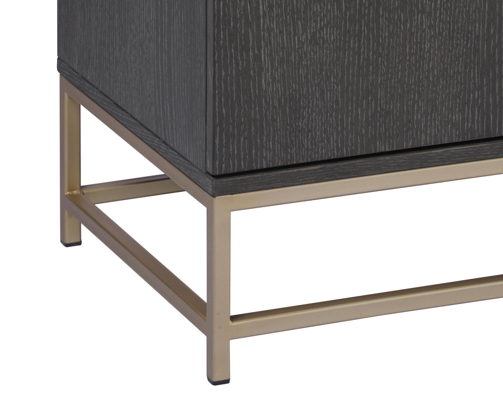 Rebel Sideboard - Large - Gold - Charcoal Grey | Sunpan Furniture - 106831