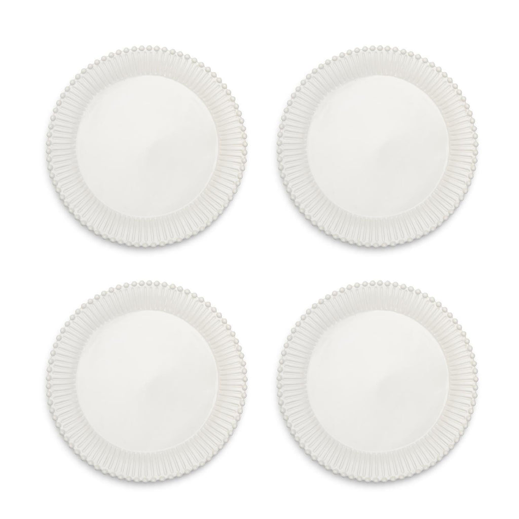 Two's Company Heirloom S/4 Pearl Edge Dinner Plates