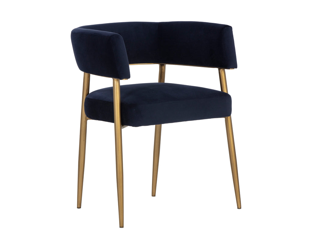 Maestro Dining Armchair - Abbington Navy | Sunpan Furniture - 106493