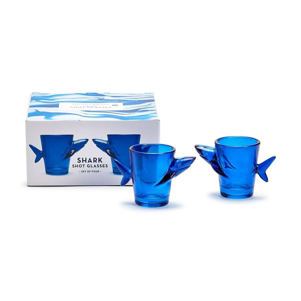 Great White Shark S/4 Shot Glasses in Gift Box