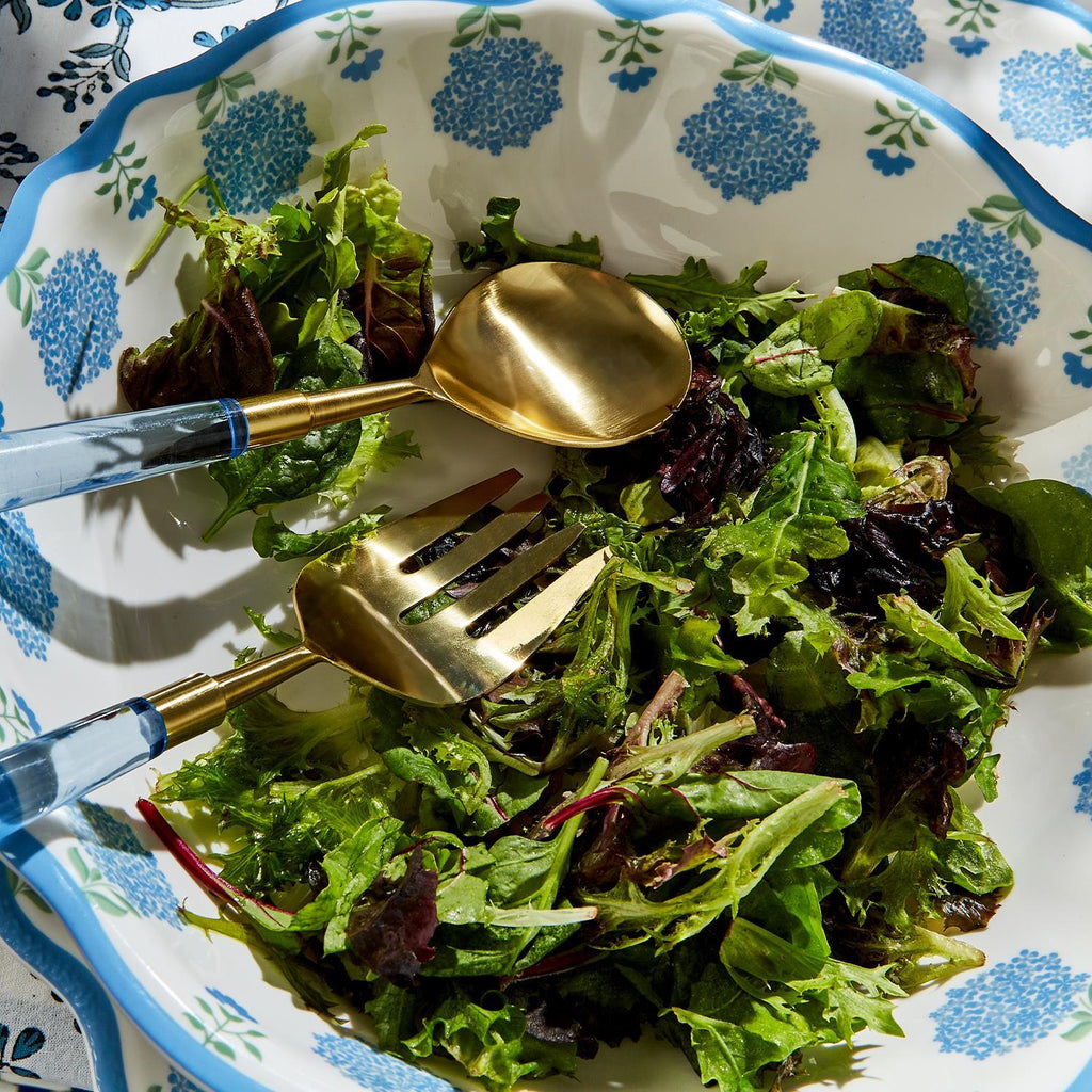 Hydrangea Melamine Bowl