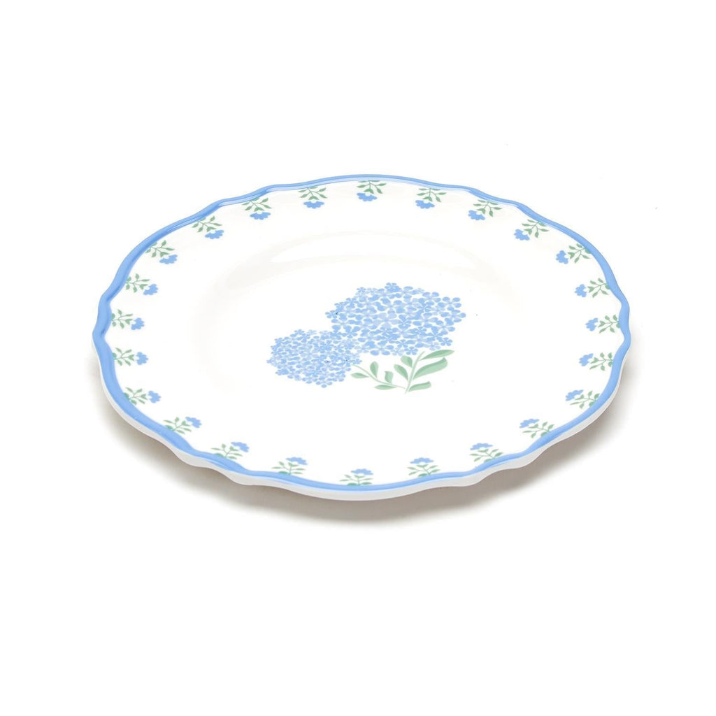 Hydrangea Melamine S/4 Salad / Dessert Plate