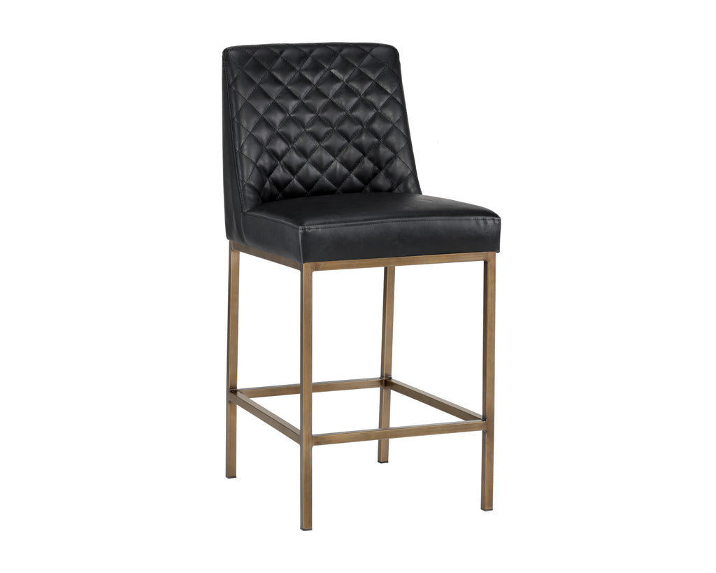 Leighland Counter Stool - Coal Black | Sunpan Furniture - 104906