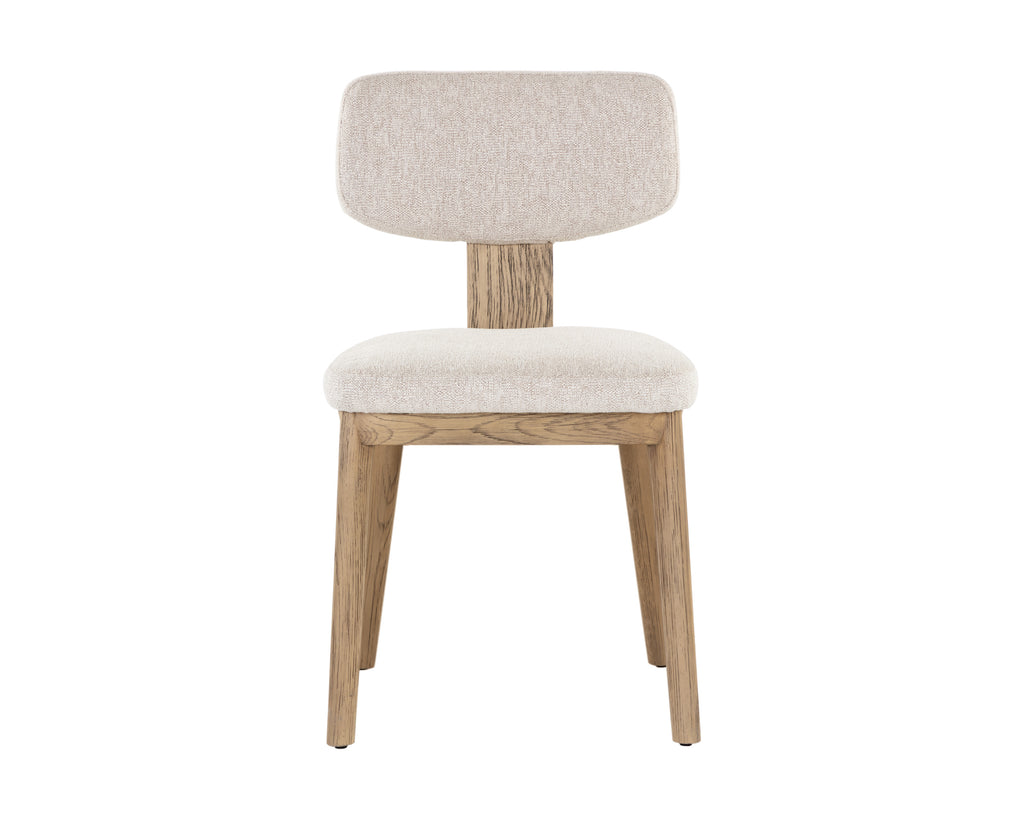 Rickett Dining Chair - Weathered Oak - Dove Cream | Sunpan Furniture - 107883