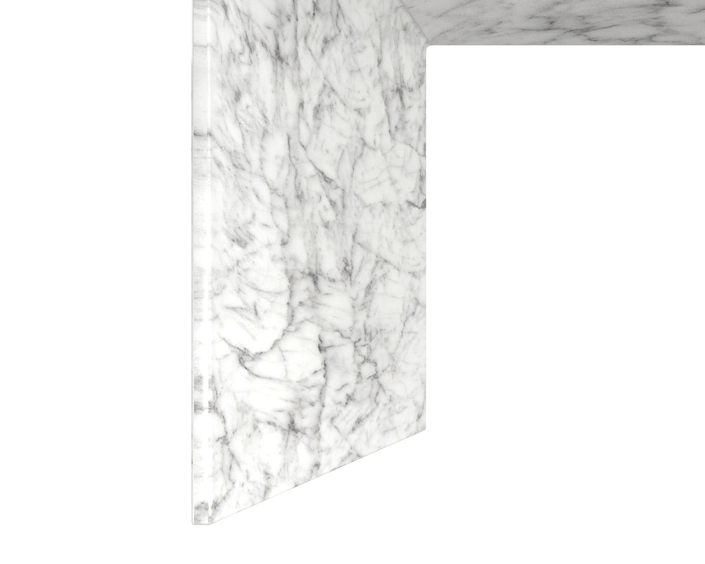 Nomad Coffee Table - Marble Look - White | Sunpan Furniture - 108025