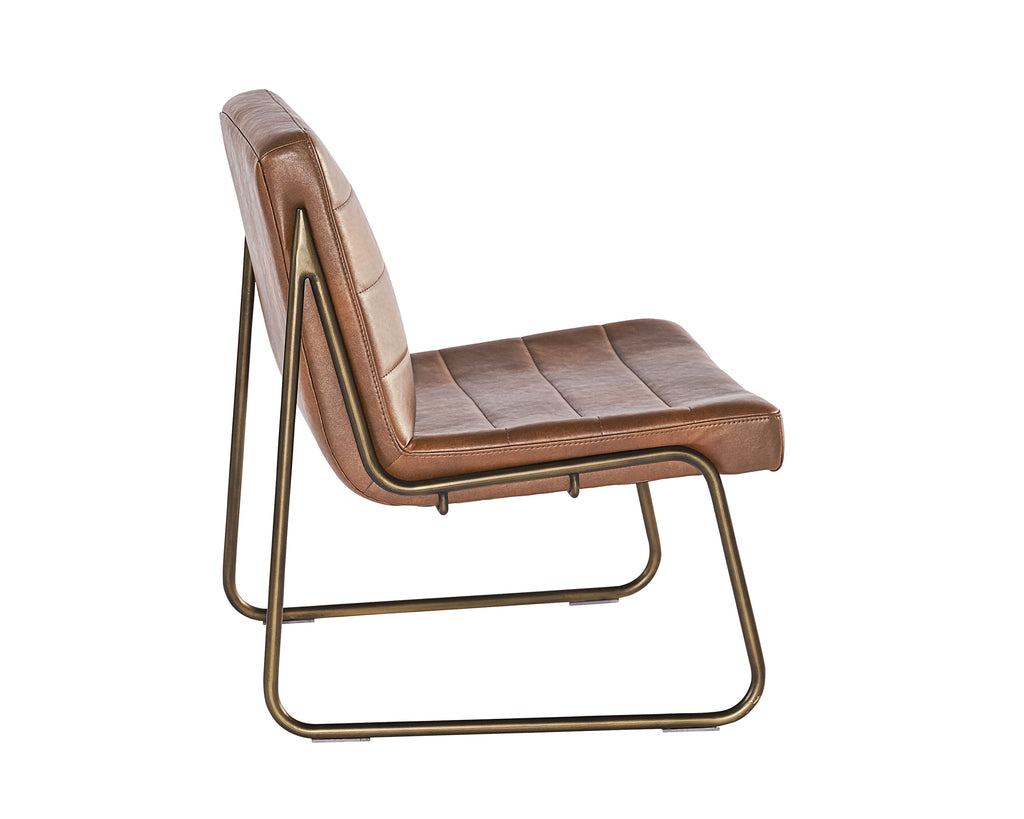 Anton Lounge Chair - Bravo Cognac | Sunpan Furniture - 104843