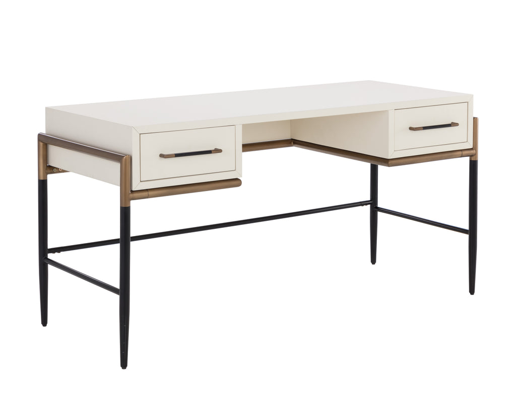 Weldrick Desk - Oyster | Sunpan Furniture - 110814