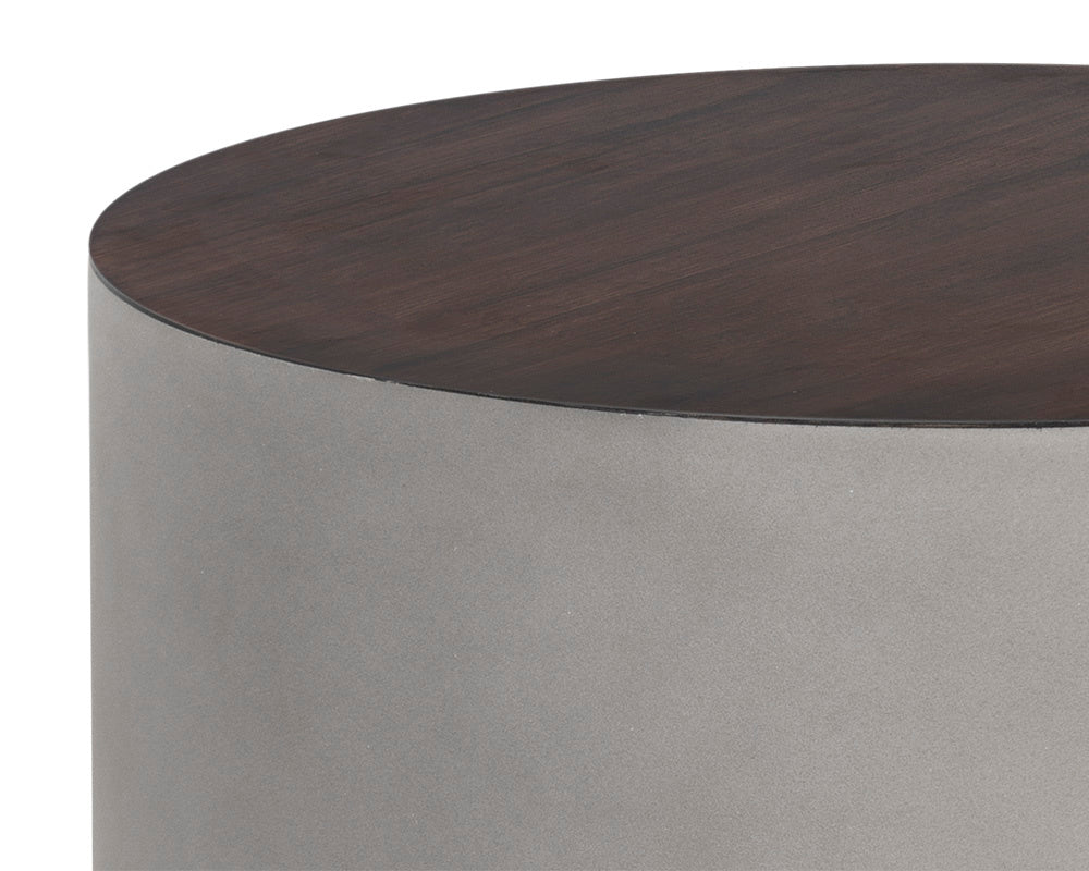 Diaz End Table - Grey - Wood Grain Brown | Sunpan Furniture - 107197