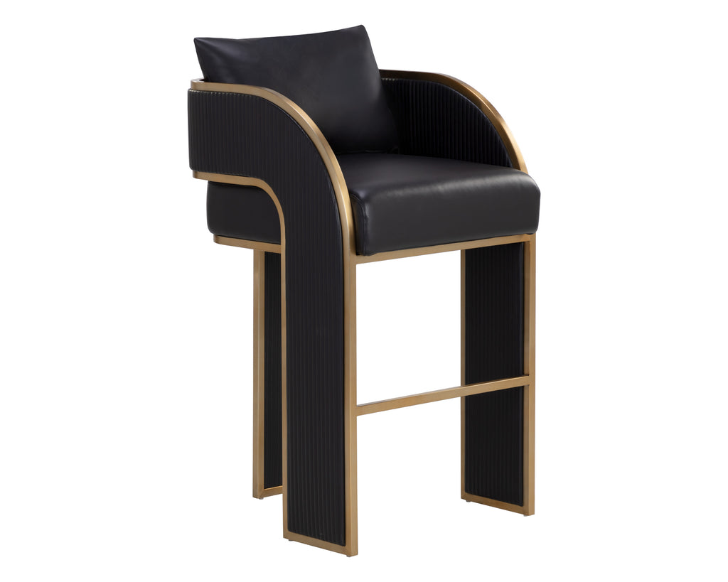 Baz Barstool - Napa Black | Sunpan Furniture - 111241