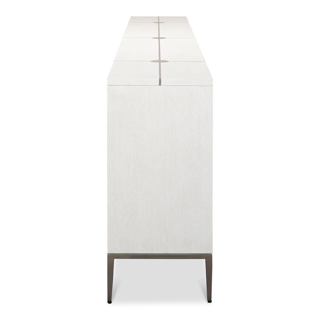 Barton Cabinet Working White | Sarreid - 58-34-5