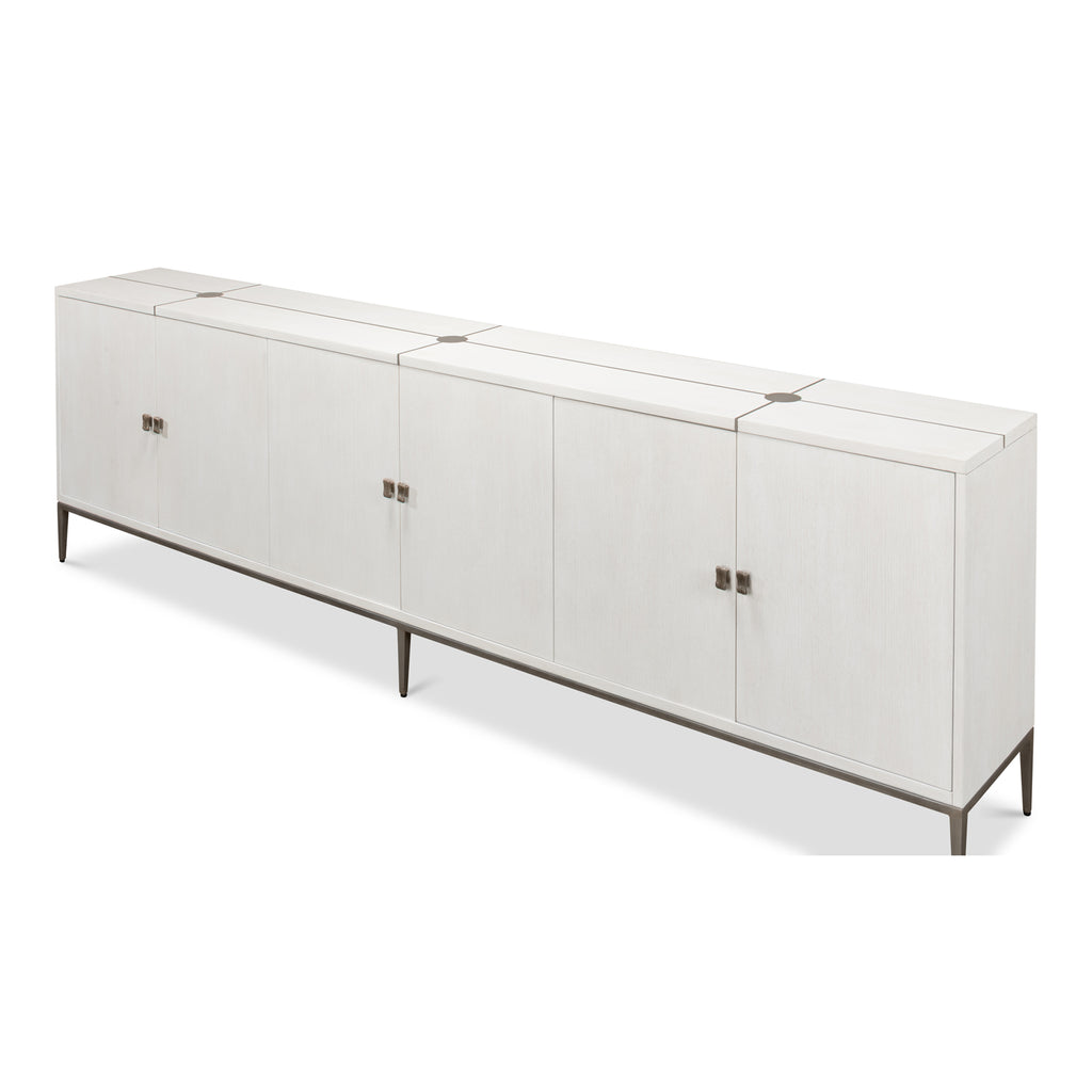 Barton Cabinet Working White | Sarreid - 58-34-5