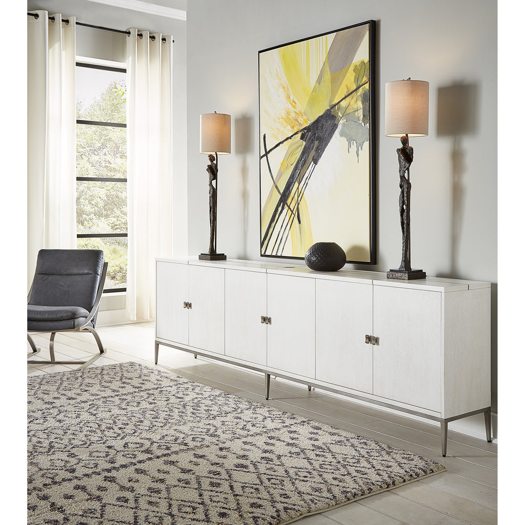 Barton Cabinet Working White | Sarreid - 58-34-5