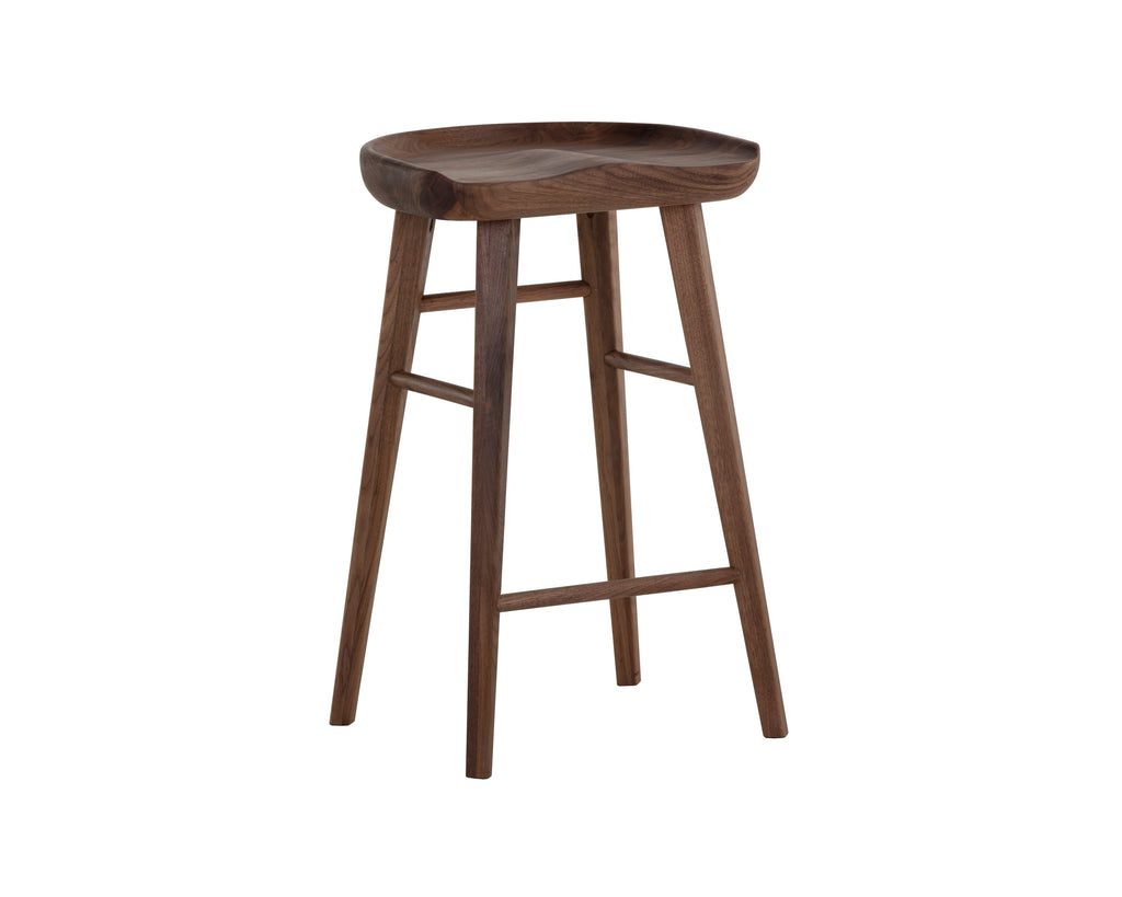 Dominic Counter Stool - Walnut | Sunpan Furniture - 107096