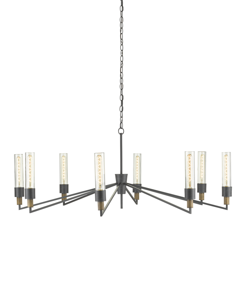 Currey & Co Delgado Black Chandelier | 9000-0607