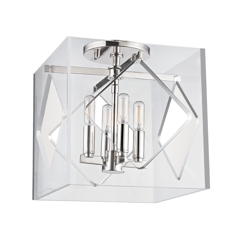 Travis Semi Flush | Hudson Valley Lighting - 5912F-PN