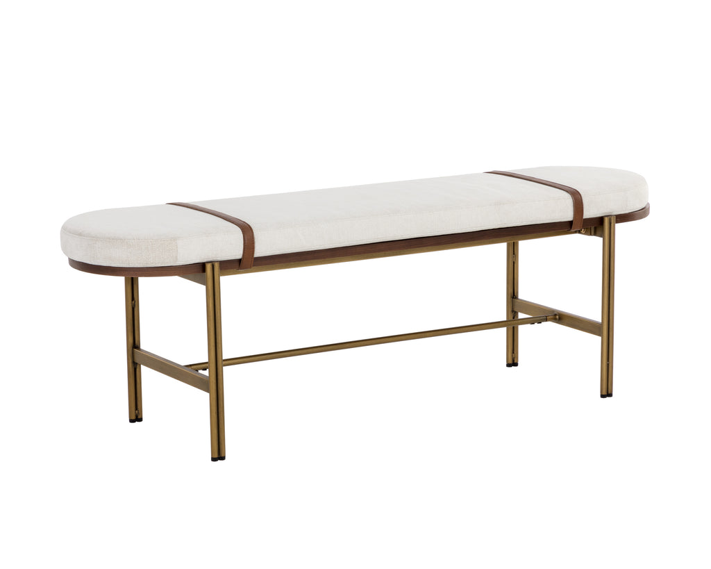 Elaine Bench - Polo Club Muslin | Sunpan Furniture - 108688