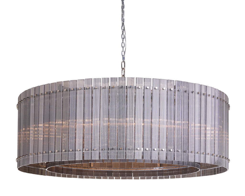 Kore Chandelier - Large - Nickel - Smoke Grey | Sunpan Furniture - 107930