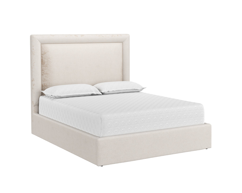 Nylah Bed - Queen - Bergen Taupe | Sunpan Furniture - 110391