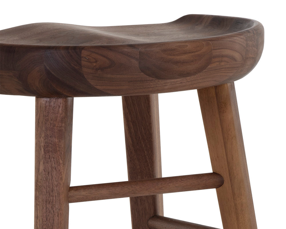 Dominic Counter Stool - Walnut | Sunpan Furniture - 107096