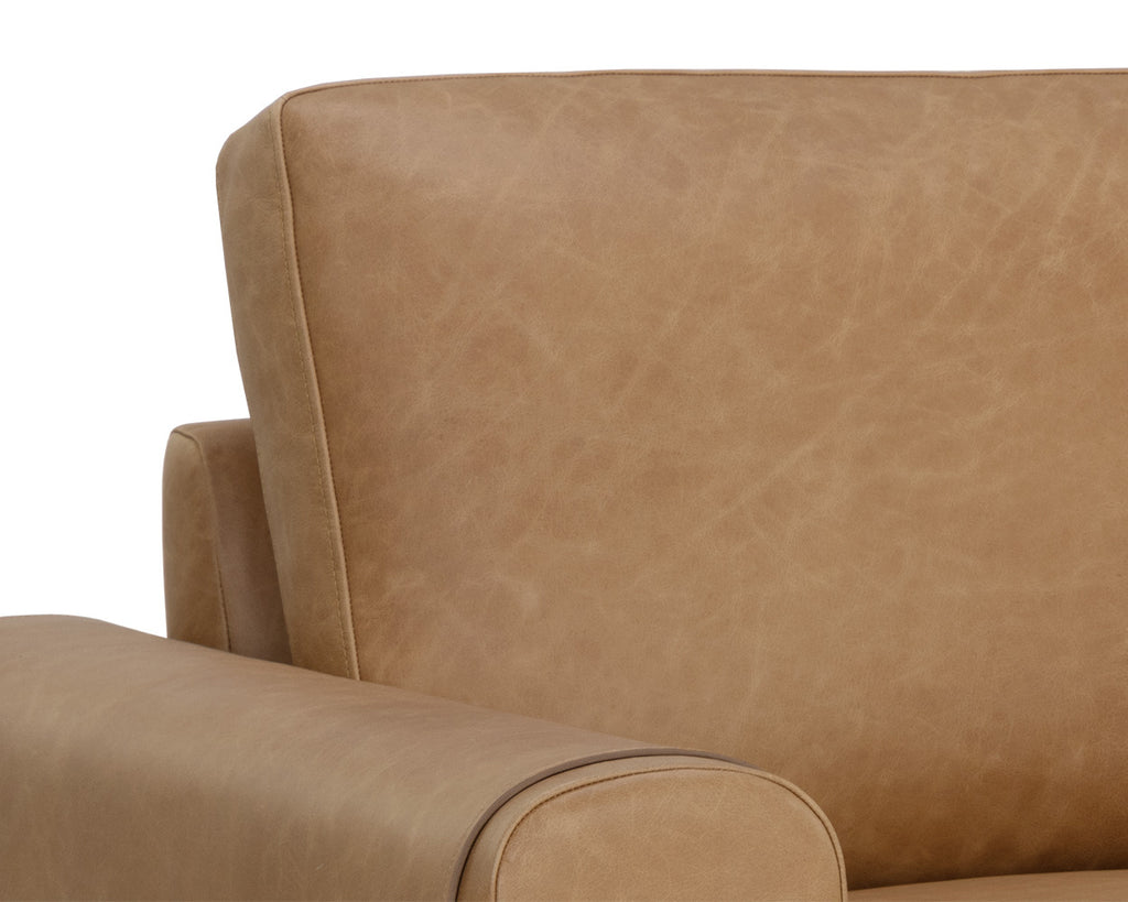 Camus Armchair - Ludlow Sesame Leather | Sunpan Furniture - 111588