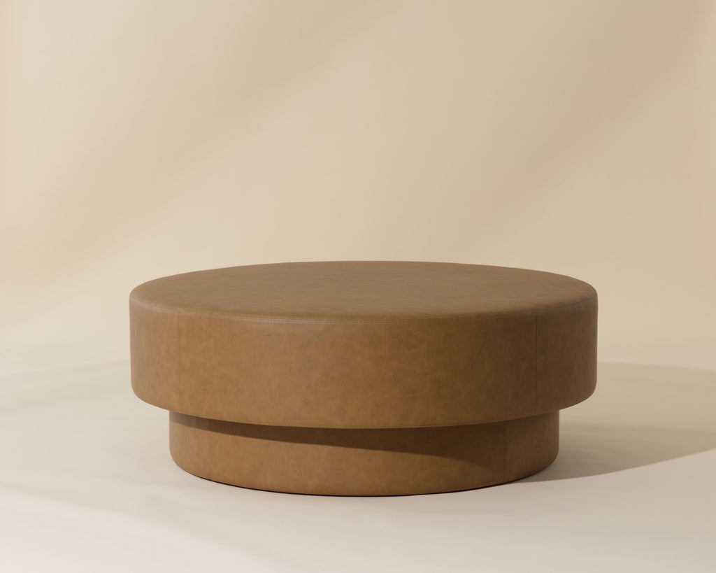 Arlo Ottoman - Milliken Cognac | Sunpan Furniture - 111671