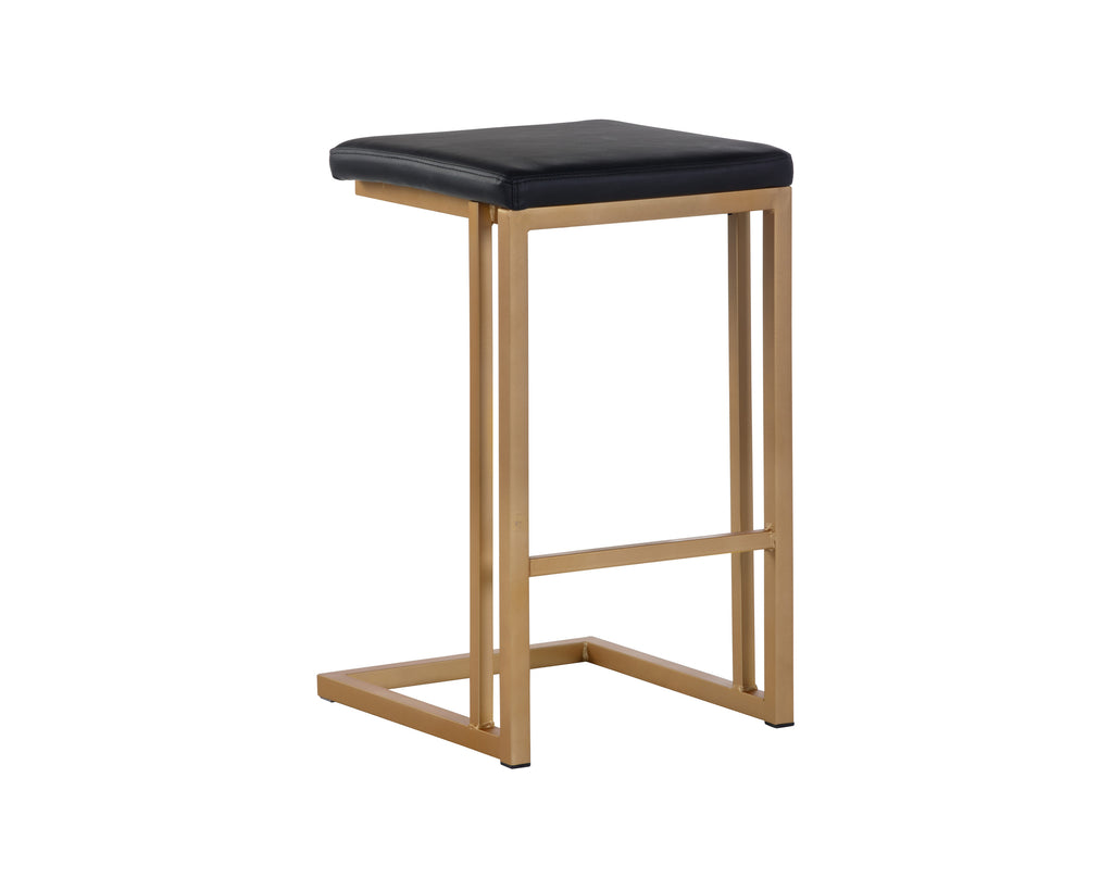 Boone Counter Stool - Champagne Gold - Onyx | Sunpan Furniture - 103644