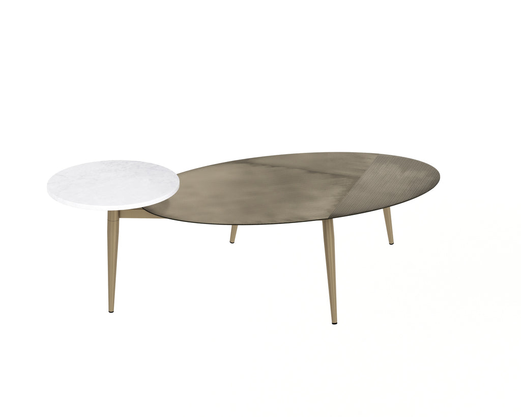 Tuner Coffee Table - Oval | Sunpan Furniture - 109634