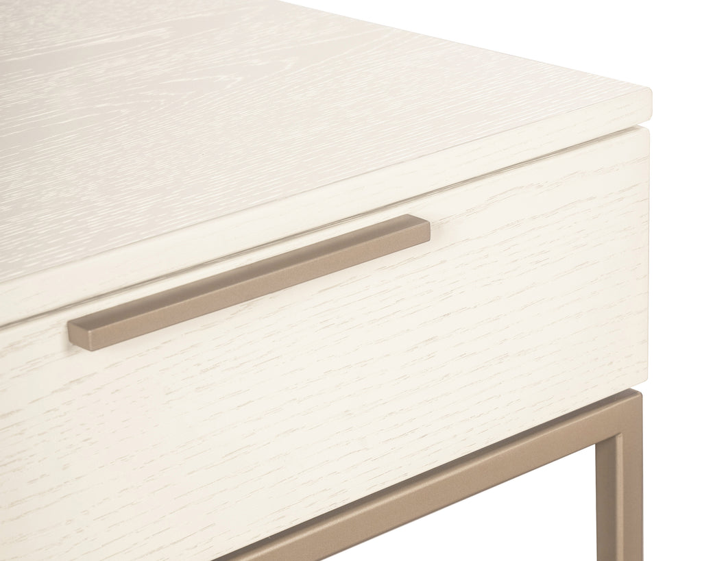 Rebel Console Table With Drawers - Champagne Gold - Cream | Sunpan Furniture - 108770