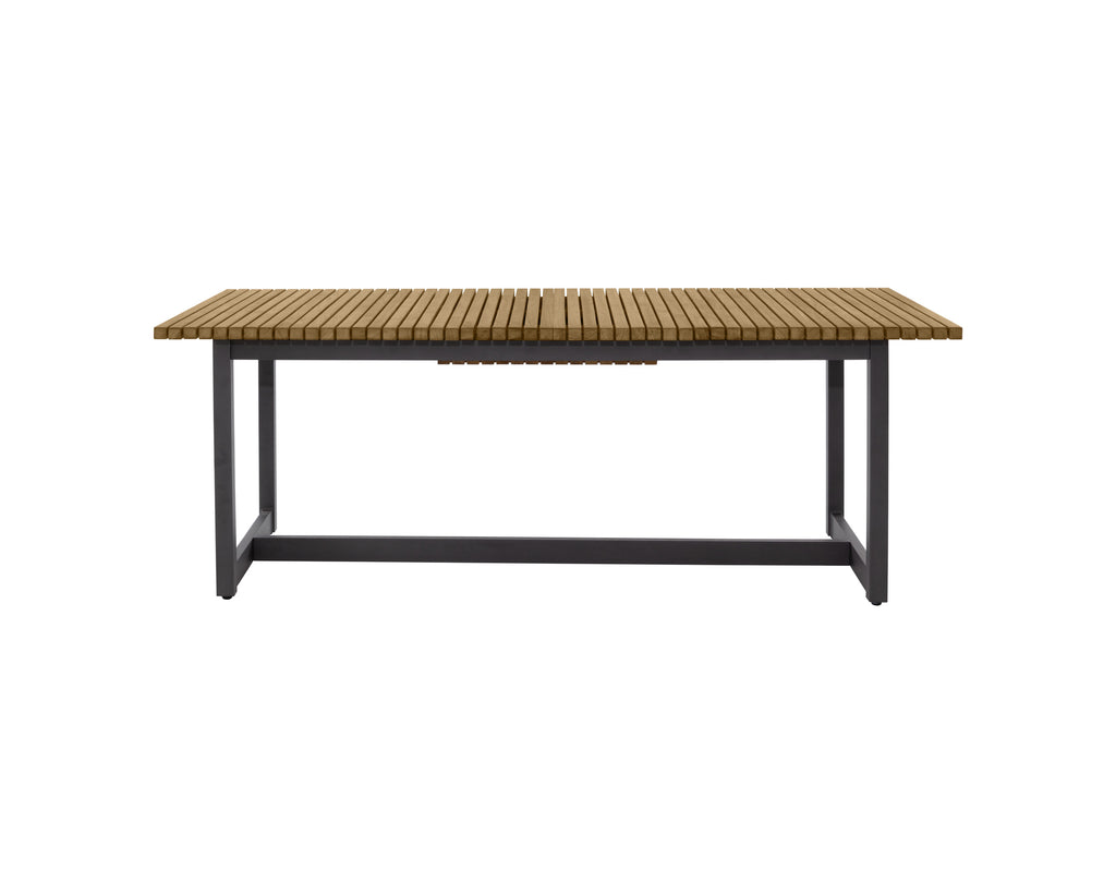 Geneve Extension Dining Table - Natural - 80" To 104" | Sunpan Furniture - 109494