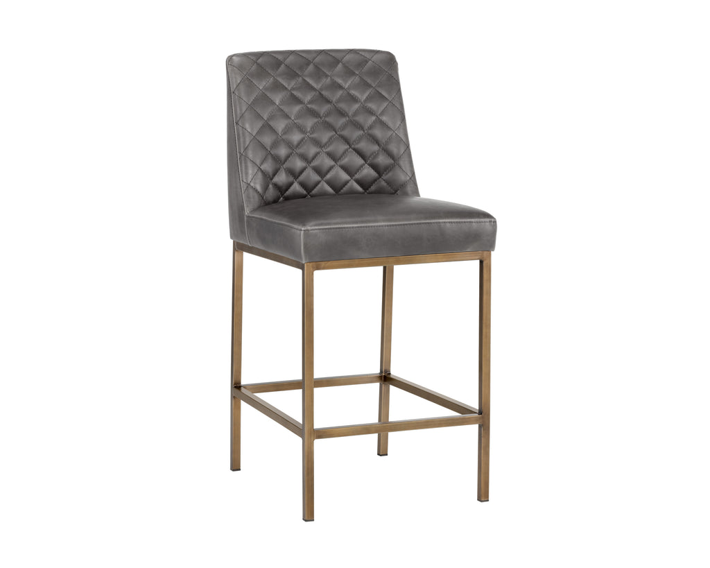 Leighland Counter Stool - Overcast Grey | Sunpan Furniture - 104908