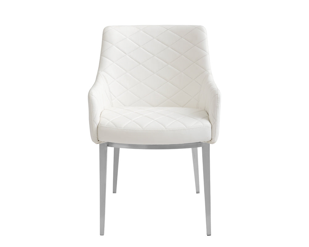 Chase Dining Armchair - White | Sunpan Furniture - 30156