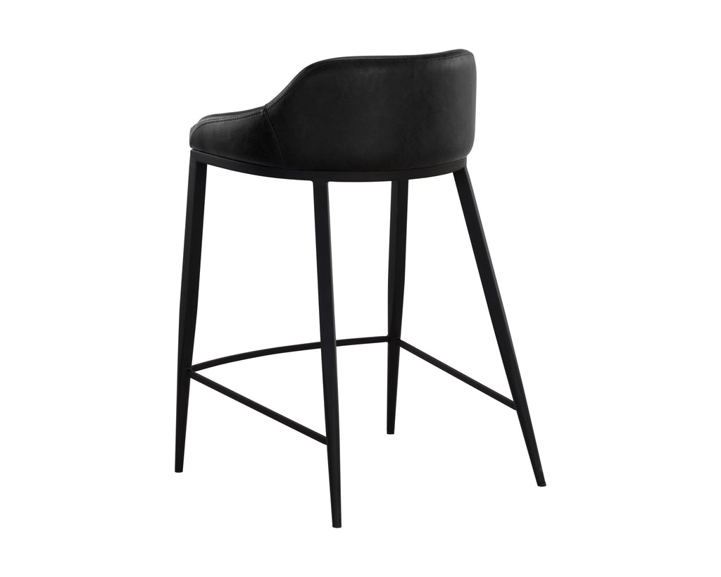 Astra Counter Stool - Black - Nightfall Black | Sunpan Furniture - 111081