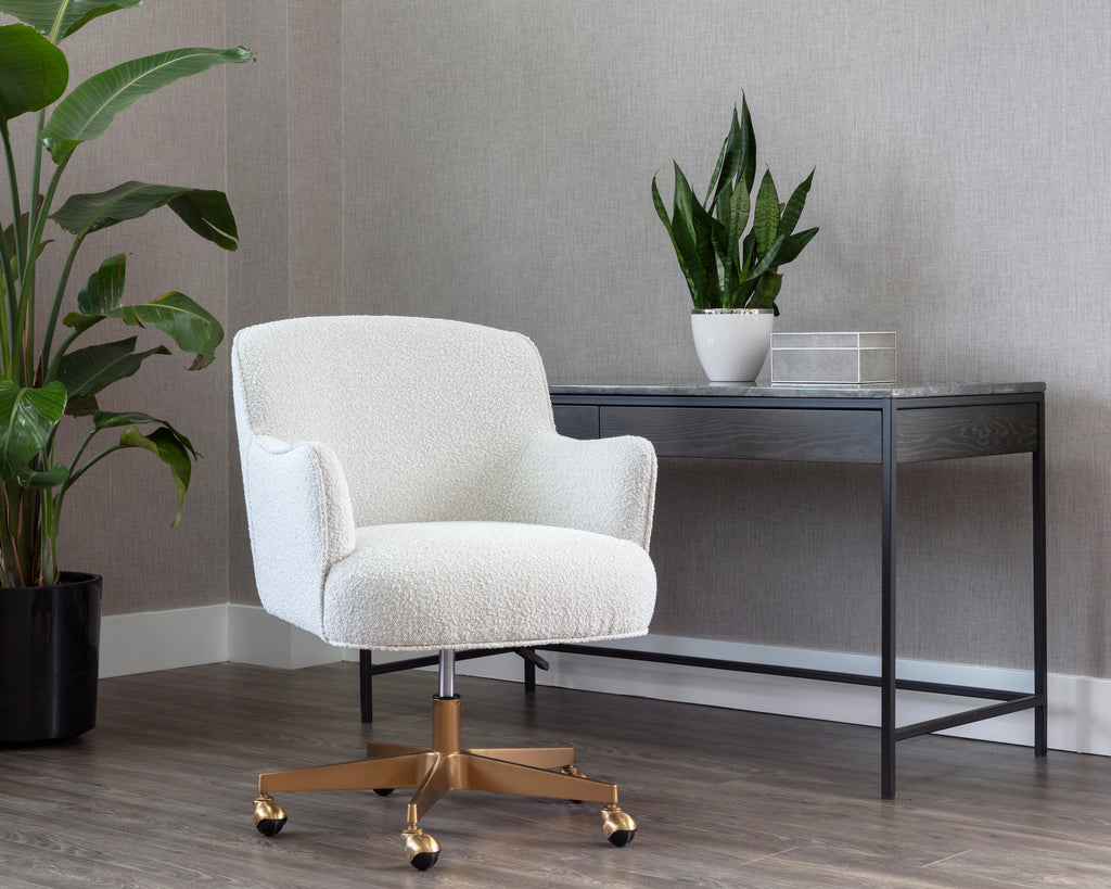 Karina Office Chair - Copenhagen White | Sunpan Furniture - 107854