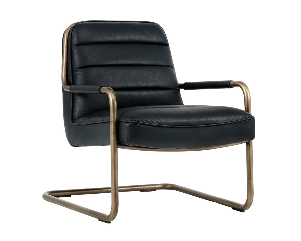 Lincoln Lounge Chair - Vintage Black | Sunpan Furniture - 102583