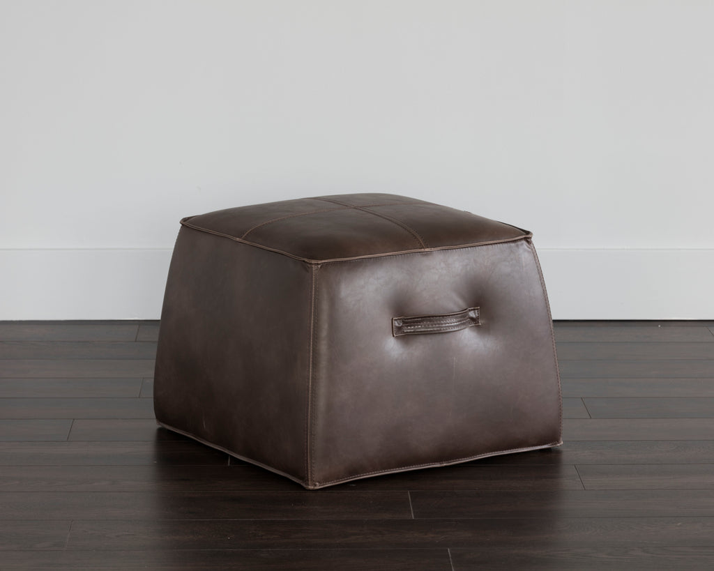 Aspen Ottoman - Havana Dark Brown | Sunpan Furniture - 102831