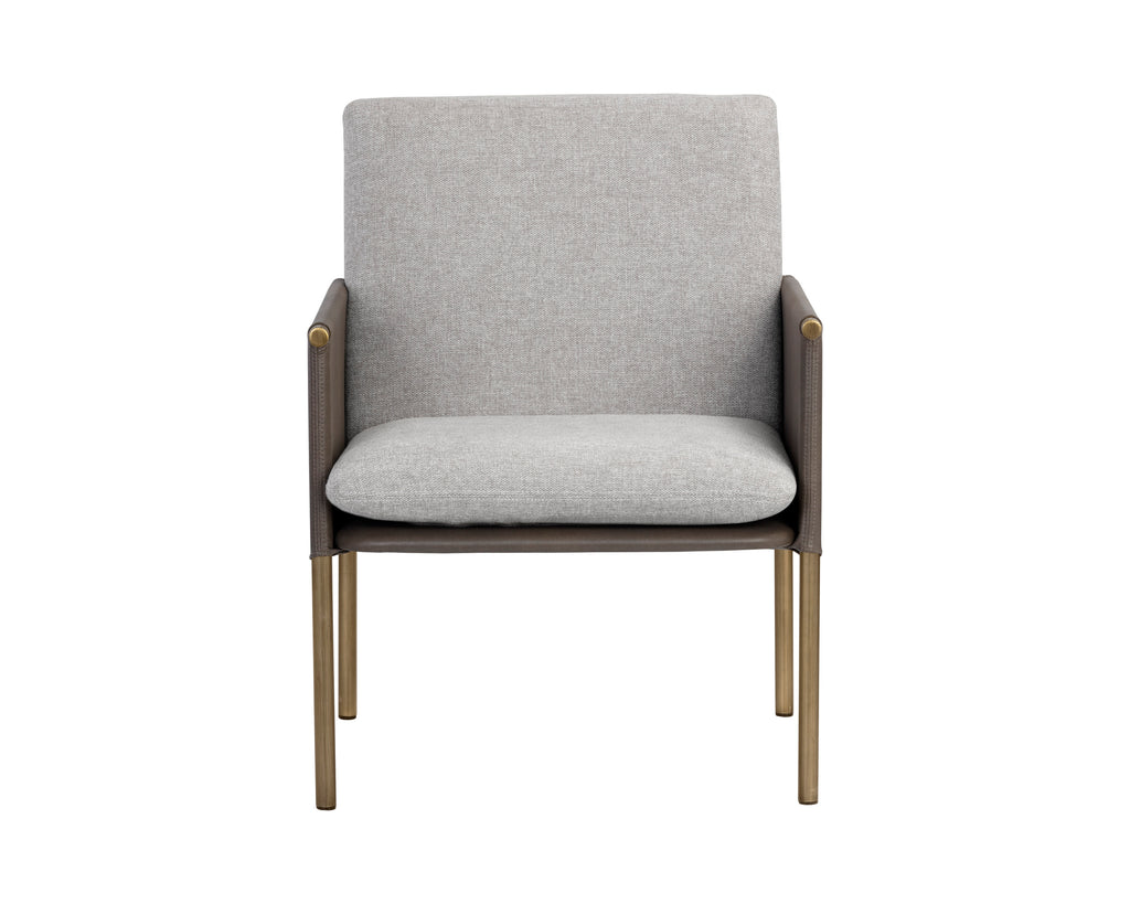 Bellevue Lounge Chair - Belfast Heather Grey / Bravo Ash | Sunpan Furniture - 106183